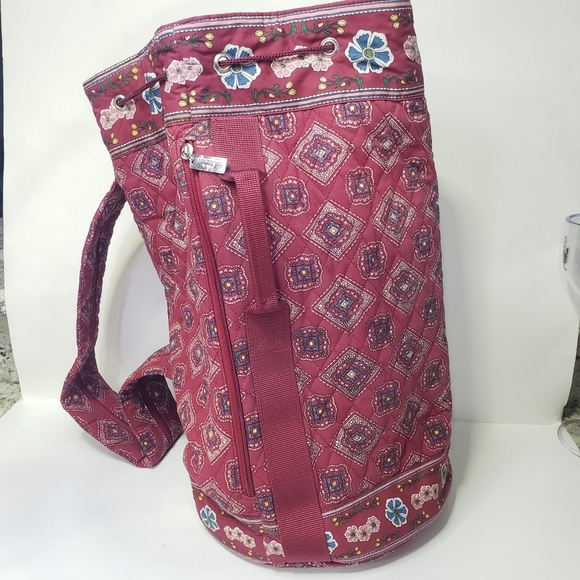 Sharif Handbags - Americana by Sharif Large Quilted Drawstring Duffel Bag Travel Bag Backpack